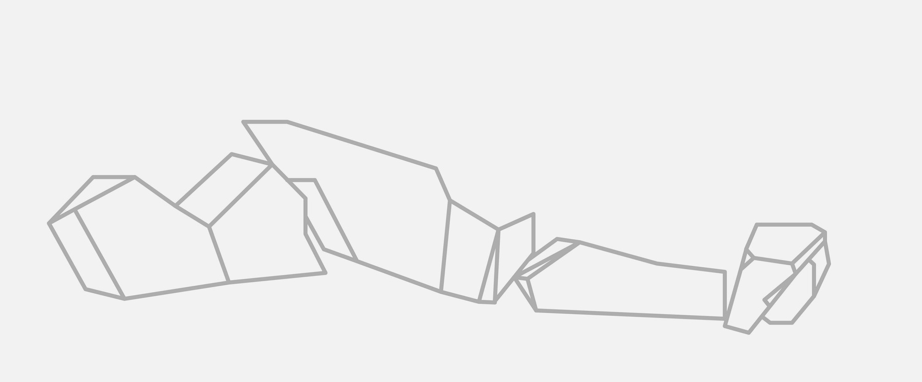 Estudio de piedras y dibujo geométrico